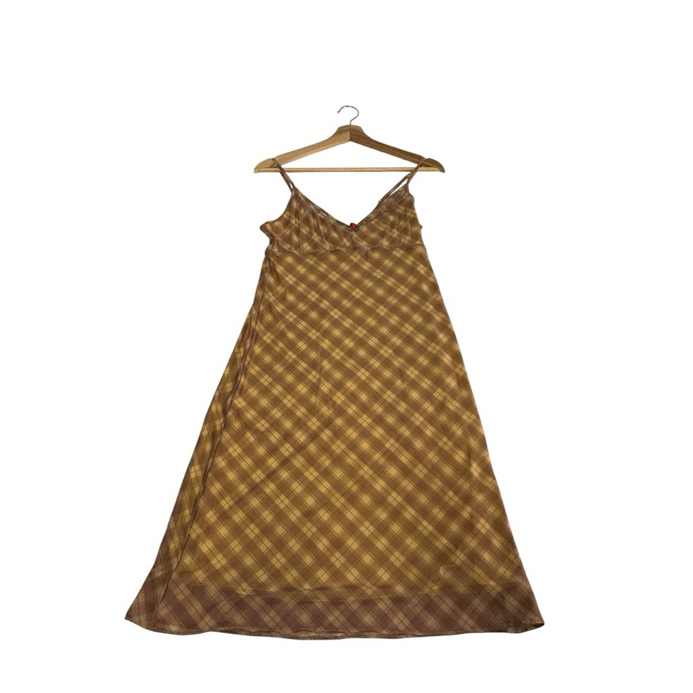 Kimchi Blue Urban Outfitters Plaid Rosebud Slip Dress Women’s M Light Academia - Picture 5 of 9